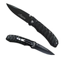 Comfort Grip Black Stainless Steel Pocket Lock Knife